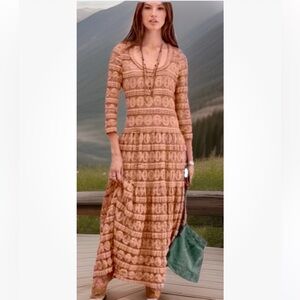 Sundance Willow Dress L Lacey Boho Prairie Cottagecore Hippie Romantic Large